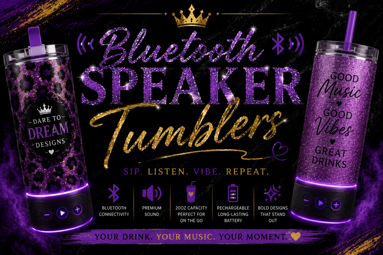 Bluetooth Speaker Tumblers