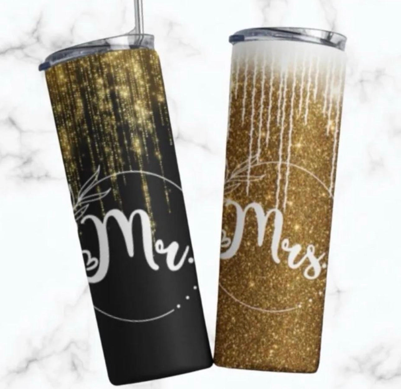 Mr. & Mrs. Wedding Tumbler Set
