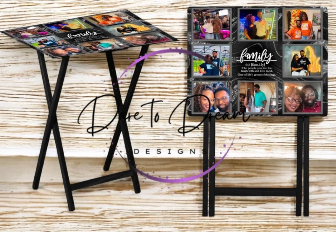 Family 8 Photo Tray table