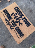 Check Your Vibe Doormat