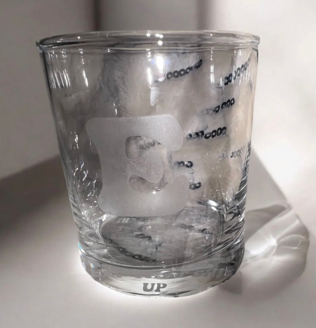 Personalized Etched Rocks Glass (Gift Box Included)