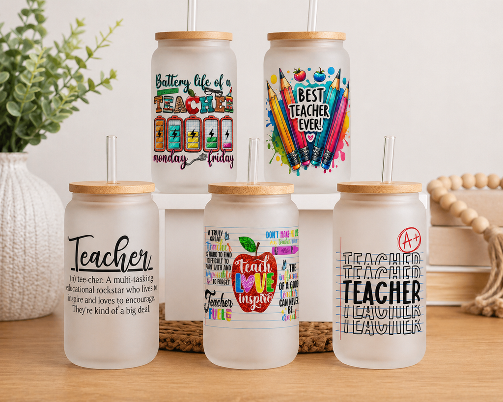 Custom Teacher Libbey Cup – Multiple Designs Available