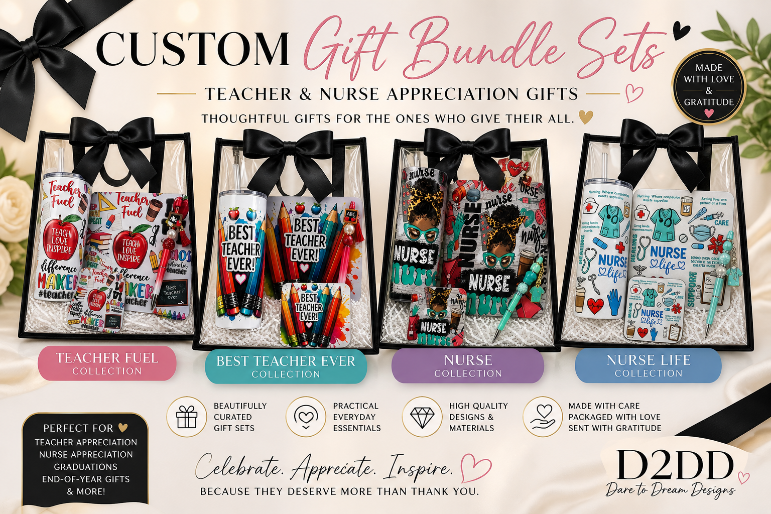 Custom Gift Bundle Sets | Teacher & Nurse Appreciation Gifts