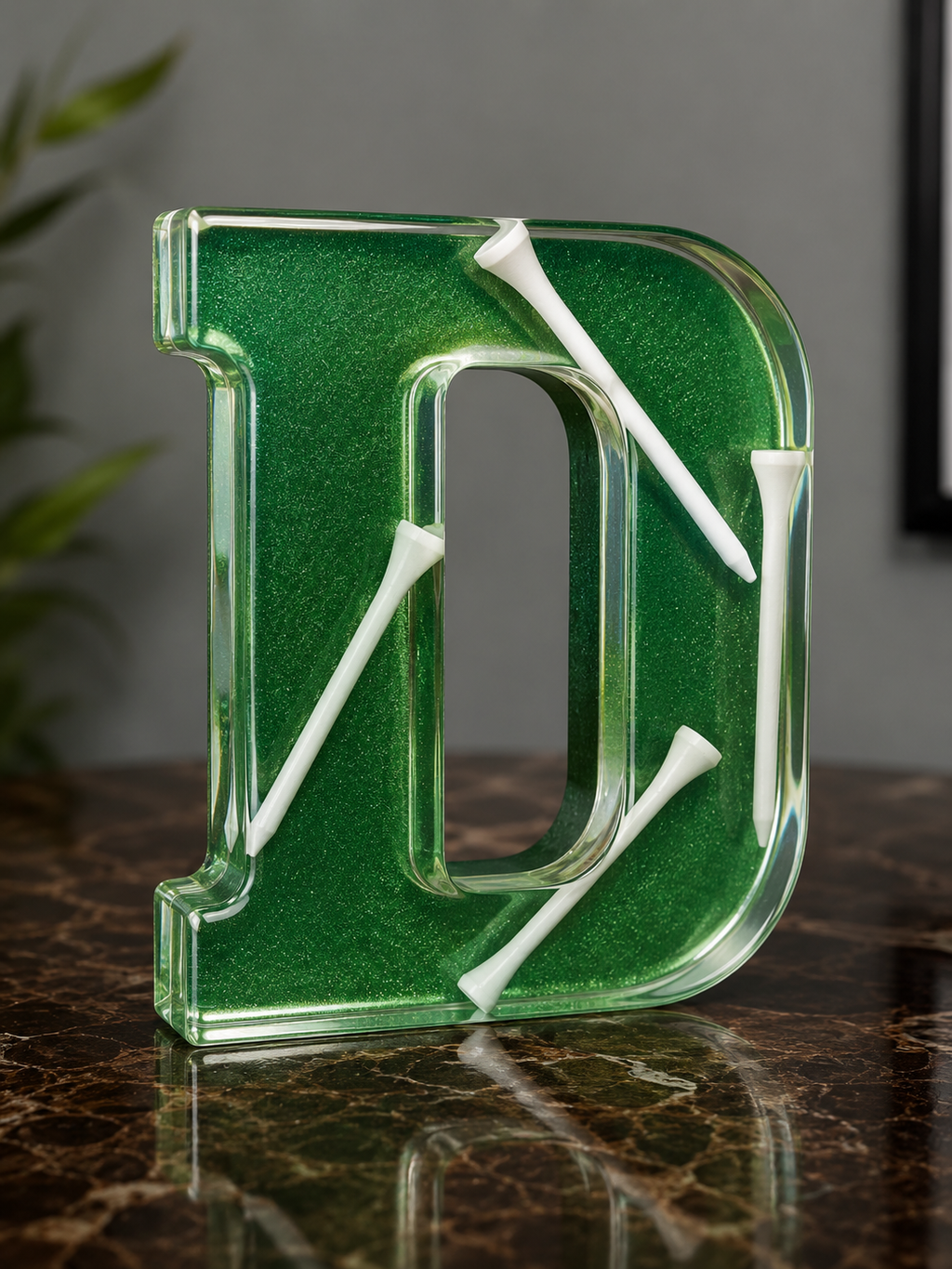 Custom 7” Resin Golf Letter Decor