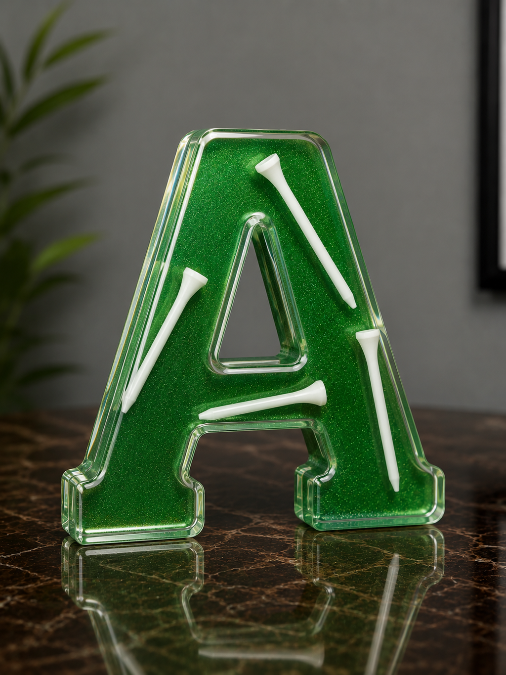 Custom 7” Resin Golf Letter Decor
