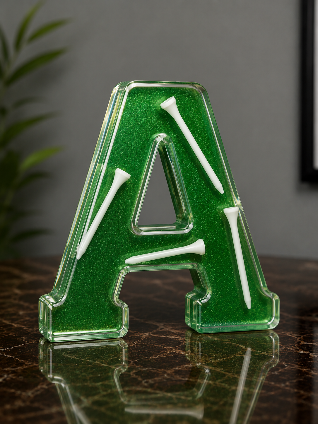 Custom 7” Resin Golf Letter Decor